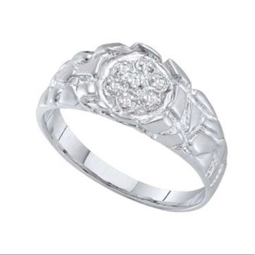 Mens REAL diamond gift ring NOT CZ NOT MOISSANITE - Picture 7 of 7